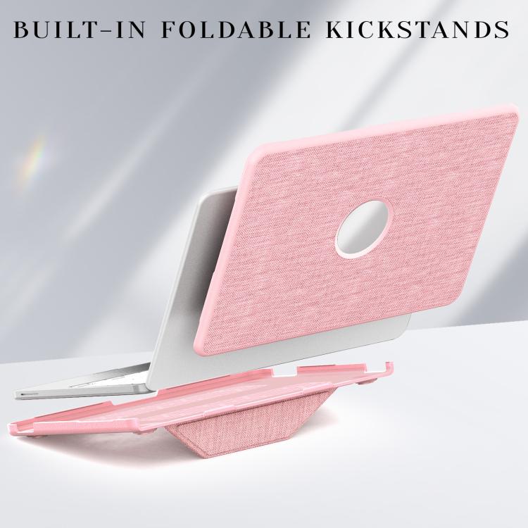 Custodia protettiva per laptop con supporto magnetico e texture in tessuto., For MacBook Neo 13 inch 2026 A18 Pro A3404