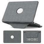 Custodia protettiva per laptop con supporto magnetico e texture in tessuto., For MacBook Neo 13 inch 2026 A18 Pro A3404