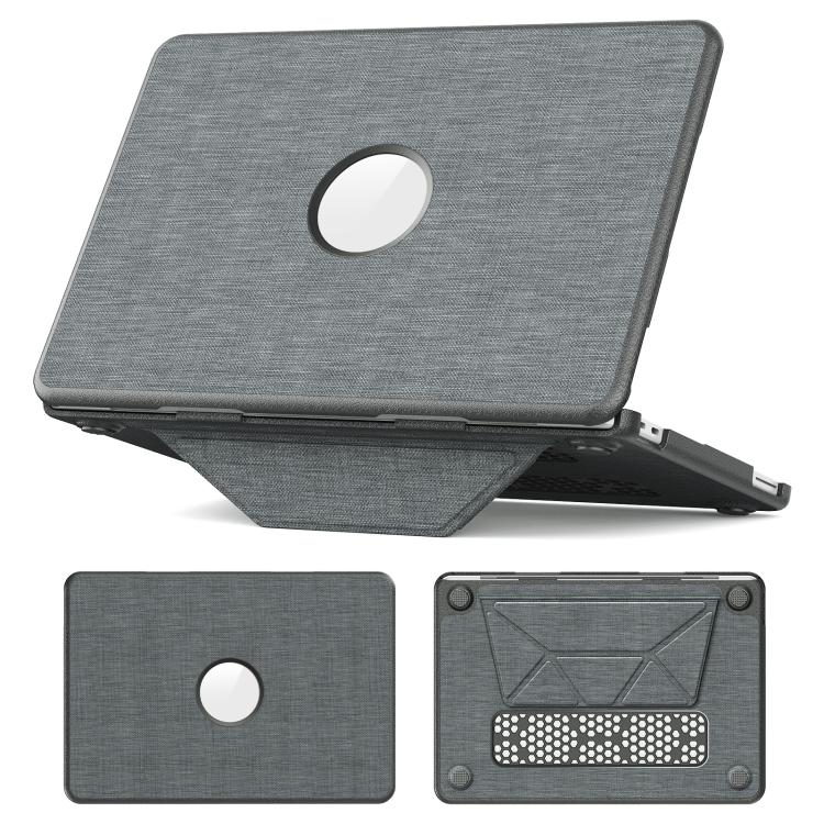 Custodia protettiva per laptop con supporto magnetico e texture in tessuto., For MacBook Neo 13 inch 2026 A18 Pro A3404