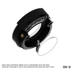 RF4 OK-9 Anello luminoso a LED regolabile da 144 pezzi per microscopio stereoscopico binoculare/trinoculare, OK-9