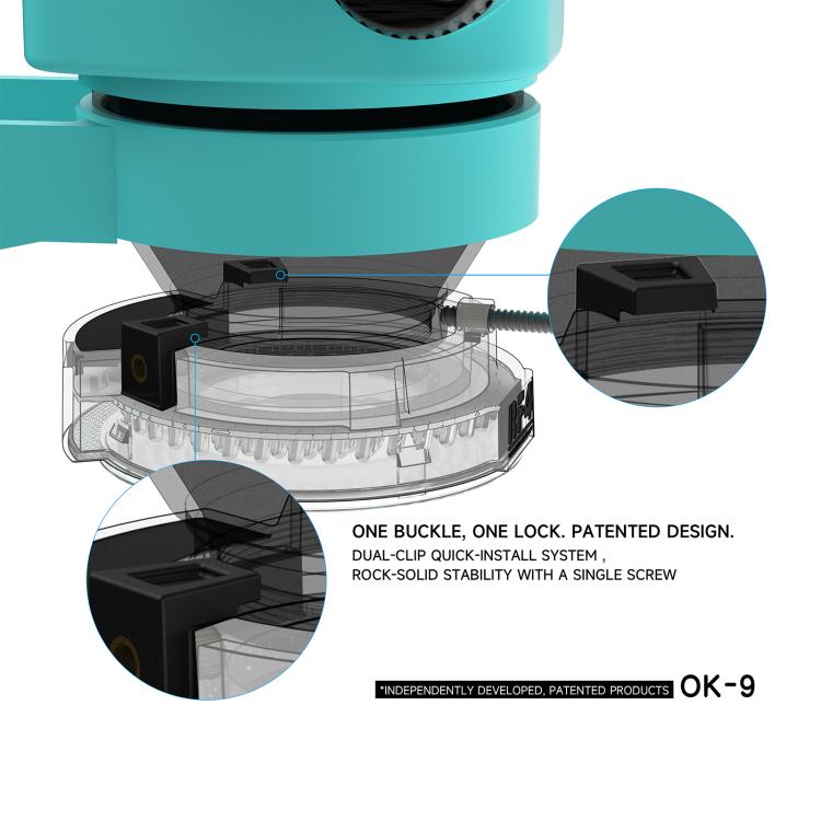 RF4 OK-9 Anello luminoso a LED regolabile da 144 pezzi per microscopio stereoscopico binoculare/trinoculare, OK-9