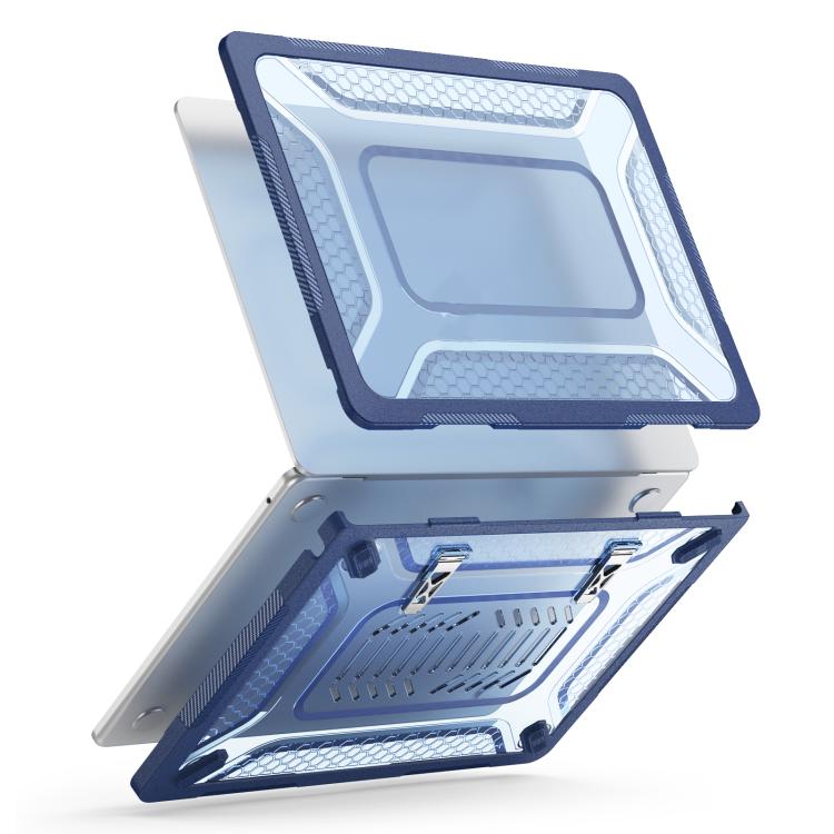 Custodia protettiva per laptop ibrida in PC, TPU, a nido d'ape e metallo con supporto., For MacBook Air 13.6 inch 2022/2024/2025/2026, For MacBook Neo 13 inch 2026 A18 Pro A3404