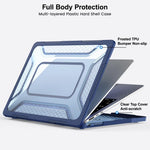 Custodia protettiva per laptop ibrida in PC, TPU, a nido d'ape e metallo con supporto., For MacBook Air 13.6 inch 2022/2024/2025/2026, For MacBook Neo 13 inch 2026 A18 Pro A3404