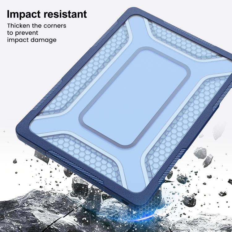 Custodia protettiva per laptop ibrida in PC, TPU, a nido d'ape e metallo con supporto., For MacBook Air 13.6 inch 2022/2024/2025/2026, For MacBook Neo 13 inch 2026 A18 Pro A3404