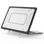 Custodia protettiva per laptop ibrida in PC, TPU, a nido d'ape e metallo con supporto., For MacBook Air 13.6 inch 2022/2024/2025/2026, For MacBook Neo 13 inch 2026 A18 Pro A3404