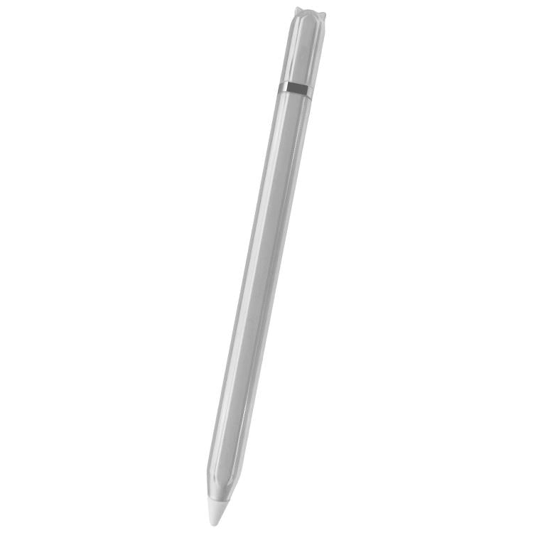 Custodia protettiva trasparente in TPU silicone stile gattino per penna stilo, For Apple Pencil 2 / Pro