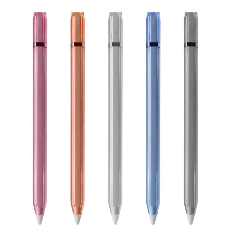 Custodia protettiva trasparente in TPU silicone stile gattino per penna stilo, For Apple Pencil 2 / Pro