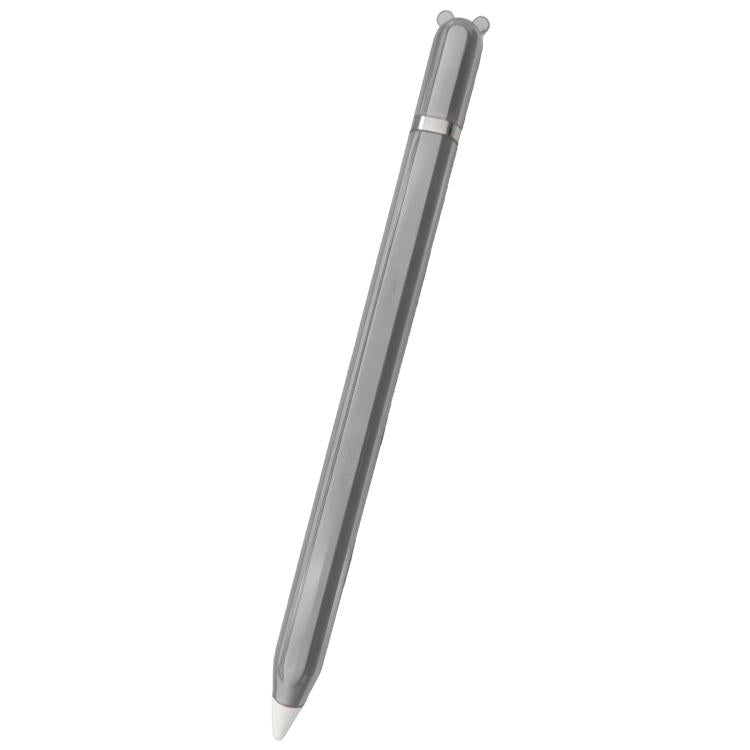 Custodia protettiva in silicone TPU trasparente a forma di orso grande per penna stilo., For Apple Pencil 2 / Pro