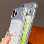 Custodia per telefono magnetica in resina epossidica con gradiente di fori precisi e antiurto., For iPhone 17 Pro Max, For iPhone 17 Pro, For iPhone 17, For iPhone Air