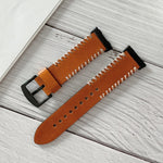 Cinturino in pelle con cucitura lisca di pesce per OPPO Watch