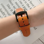 Cinturino in pelle con cucitura lisca di pesce per OPPO Watch