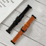 Cinturino in pelle con cucitura lisca di pesce per OPPO Watch