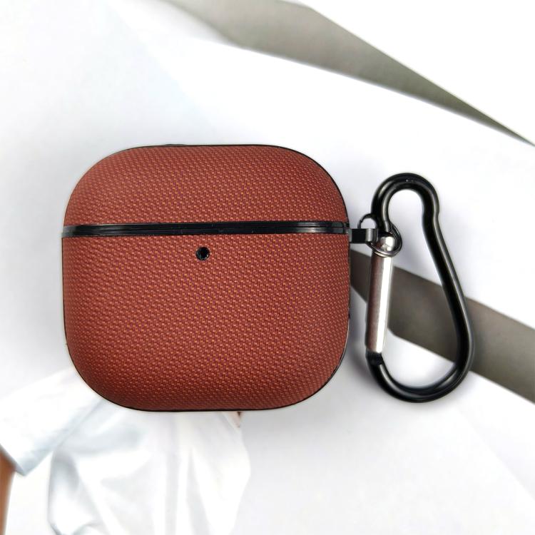 Custodia protettiva per auricolari in pelle a doppio strato con tessuto tecnico., For AirPods Pro 3, For AirPods 4, For AirPods Pro 2, For AirPods 3