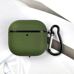 Custodia protettiva per auricolari in pelle a doppio strato con tessuto tecnico., For AirPods Pro 3, For AirPods 4, For AirPods Pro 2, For AirPods 3