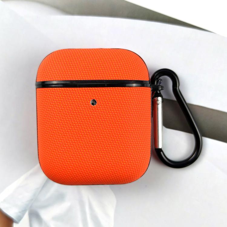 Custodia protettiva per auricolari in pelle a doppio strato con tessuto tecnico., For AirPods Pro, For AirPods 2 / 1