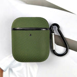 Custodia protettiva per auricolari in pelle a doppio strato con tessuto tecnico., For AirPods Pro, For AirPods 2 / 1