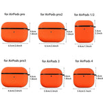 Custodia protettiva per auricolari in pelle a doppio strato con tessuto tecnico., For AirPods Pro, For AirPods 2 / 1