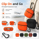 Custodia protettiva per auricolari in pelle a doppio strato con tessuto tecnico., For AirPods Pro, For AirPods 2 / 1