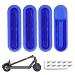 Kit 4 in 1 per la copertura laterale decorativa della ruota di un monopattino elettrico: blocco in plastica, striscia riflettente e viti incluse., For Xiaomi Mijia M365 Pro / Pro 2 / 1S
