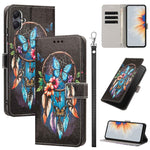 Custodia per telefono in ecopelle con motivo dipinto e cinturino, For Galaxy A17 5G/4G, For Galaxy A07 4G/5G, For Galaxy A56 5G