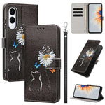 Custodia per telefono in ecopelle con motivo dipinto e cinturino, For Galaxy S26 5G, For Galaxy S25 FE 5G, For Galaxy S25 Edge 5G