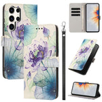 Custodia per telefono in ecopelle con motivo dipinto e cinturino, For Galaxy S24 5G / S25 5G, For Galaxy S24+ 5G / S25+ 5G, For Galaxy S25 Ultra 5G