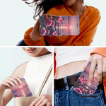 Custodia per telefono in ecopelle con motivo dipinto e cinturino, For Galaxy S26 5G, For Galaxy S25 FE 5G, For Galaxy S25 Edge 5G