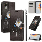 Custodia per telefono in ecopelle con motivo dipinto e cinturino, For Galaxy Xcover7