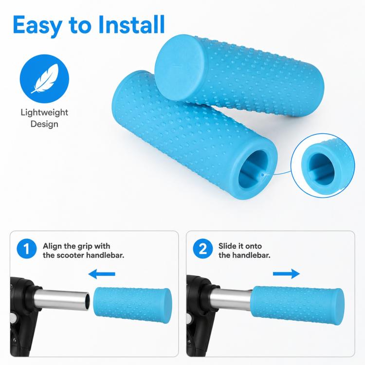 Copertura protettiva antiscivolo in silicone per manubrio di monopattino da 22 mm, For Xiaomi Mijia M365
