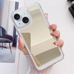 Custodia per telefono in TPU con effetto specchio, For iPhone 15 Pro Max, For iPhone 15 Pro, For iPhone 15 Plus, For iPhone 15