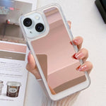 Custodia per telefono in TPU con effetto specchio, For iPhone 15 Pro Max, For iPhone 15 Pro, For iPhone 15 Plus, For iPhone 15
