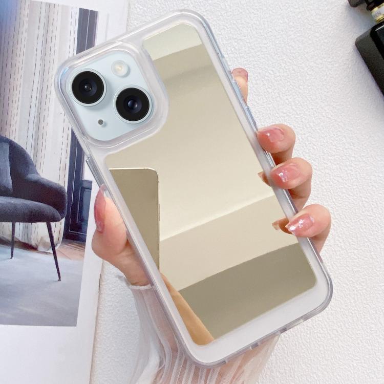 Custodia per telefono in TPU con effetto specchio, For iPhone 15 Pro Max, For iPhone 15 Pro, For iPhone 15 Plus, For iPhone 15