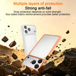 Custodia per telefono in PC sottile satinato con telaio antiurto per la dissipazione del calore., For iPhone 17 Pro Max, For iPhone 17 Pro, For iPhone Air, For iPhone 16 Pro Max, For iPhone 16 Pro, For iPhone 16 Plus