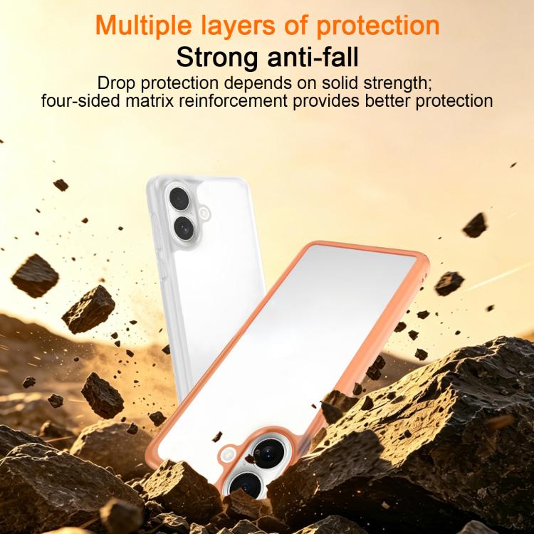 Custodia per telefono in PC sottile satinato con telaio antiurto per la dissipazione del calore., For iPhone 16, For iPhone 15 Pro Max, For iPhone 15 Pro, For iPhone 14 Pro, For iPhone 14 Pro Max, For iPhone 13 Pro Max