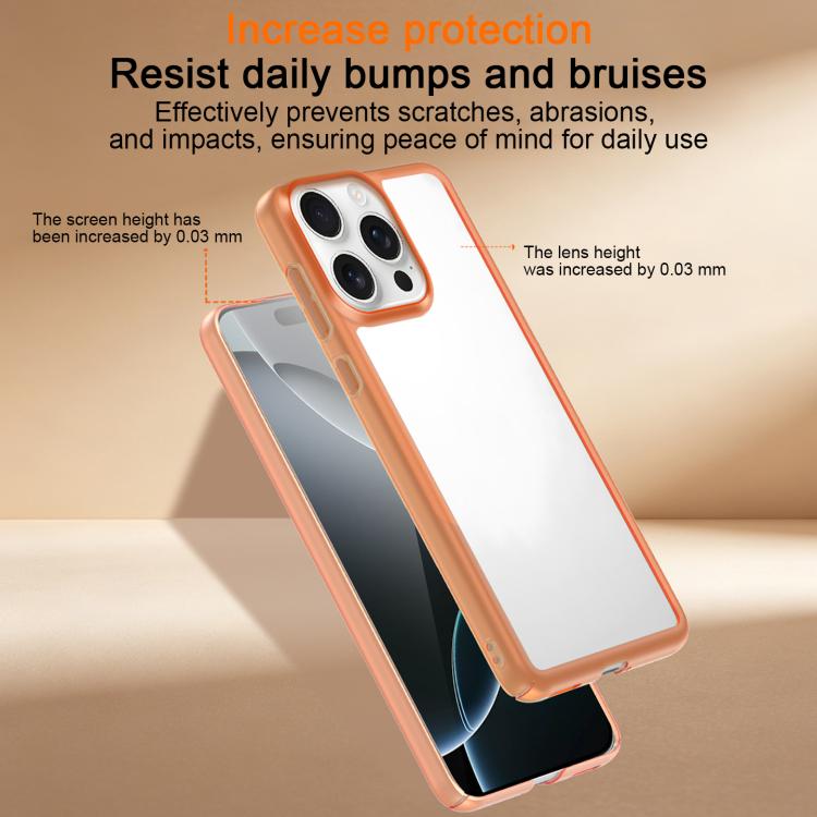 Custodia per telefono in PC sottile satinato con telaio antiurto per la dissipazione del calore., For iPhone 13 Pro
