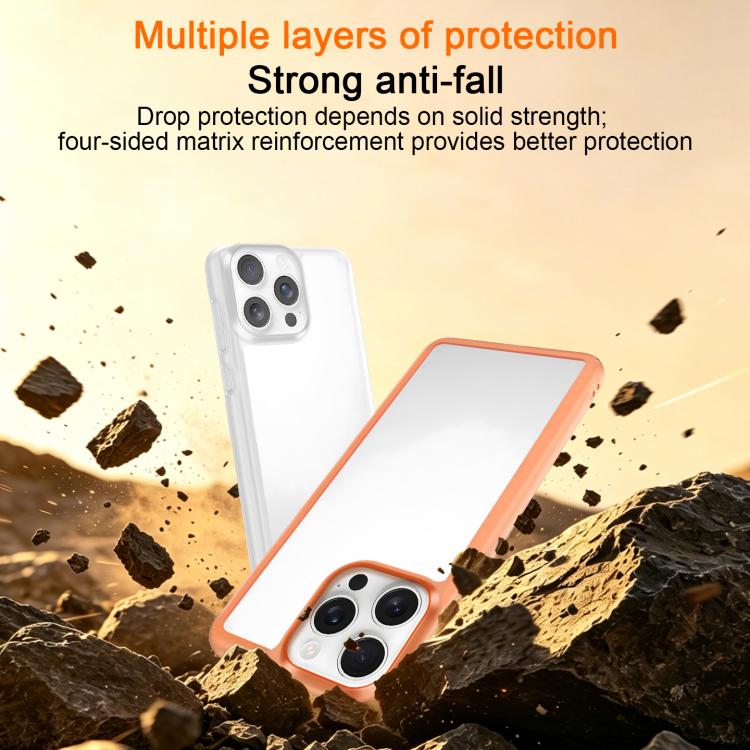 Custodia per telefono in PC sottile satinato con telaio antiurto per la dissipazione del calore., For iPhone 13 Pro