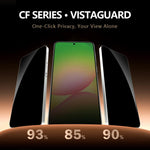 Pellicola protettiva in vetro temperato HD per telefono con sfondo trasparente, versione a schermo intero LeReach CF Series HD Privacy Phone., For Galaxy A57 5G, For Galaxy A37 5G, For Galaxy A56 5G, For Galaxy A36 5G, For Galaxy A55 5G, For Galaxy A35 5G