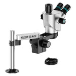 Testa per microscopio stereoscopico RF4 RF-CX71P-FO24 6.5X-65X Premium con doppio oculare anti-trinoculare e supporto FO24, RF-CX71P-FO24