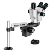 Testa per microscopio stereoscopico RF4 RF-CX71P-FO24 6.5X-65X Premium con doppio oculare anti-trinoculare e supporto FO24, RF-CX71P-FO24