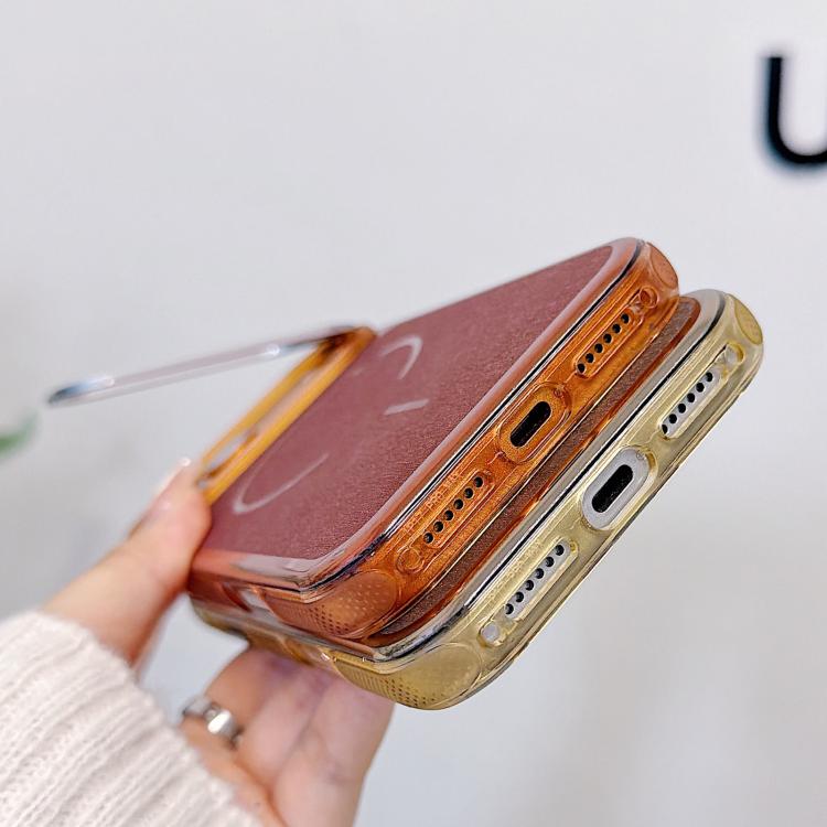 Custodia magnetica per telefono con finitura spazzolata e supporto per obiettivo, For iPhone 16, For iPhone 15 Pro Max, For iPhone 15 Pro