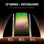 Set di 2 pellicole protettive in vetro temperato HD per la privacy, serie LeReach CF, a schermo intero., For Galaxy S26 Ultra 5G, For Galaxy S25 FE 5G, For Galaxy S25 Ultra 5G, For Galaxy S24 FE 5G