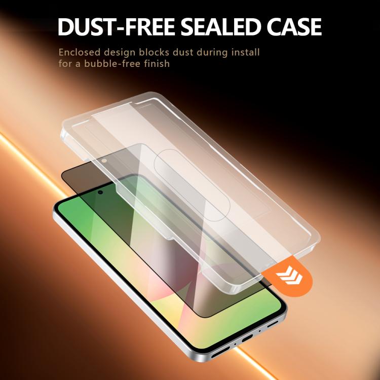 Set di 2 pellicole protettive in vetro temperato HD per la privacy, serie LeReach CF, a schermo intero., For Galaxy S26 Ultra 5G, For Galaxy S25 FE 5G, For Galaxy S25 Ultra 5G, For Galaxy S24 FE 5G