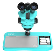 RF4 RF-6558Pro 6.5-58X Trinocular Stereo Microscope with Big Base, Silicone Pad, Screw Pad, RF-6558Pro
