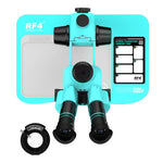 RF4 RF-6558Pro 6.5-58X Trinocular Stereo Microscope with Big Base, Silicone Pad, Screw Pad, RF-6558Pro