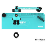 RF4 RF-FX35A 7-50X Free Swing Fixed Trinocular Microscope with RF-PO16 Silicone Pad, Long Version, RF-FX35A
