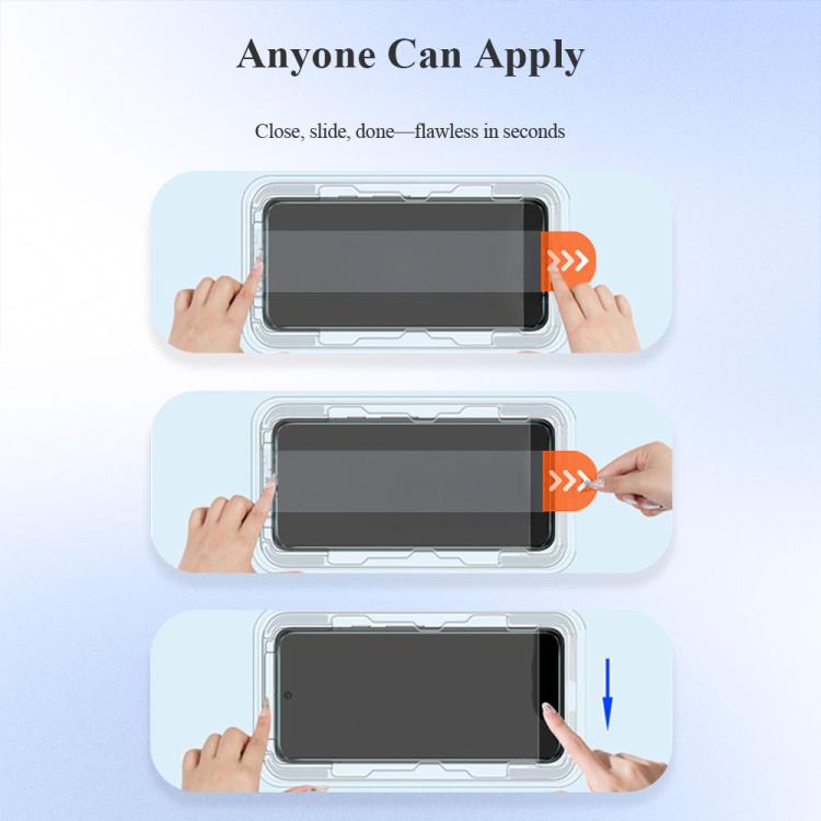 Set di 2 pellicole protettive in vetro temperato HD LeReach CF Series PureTab Version per smartphone., For Galaxy S26+ 5G, For Galaxy S26 Ultra 5G, For Galaxy S26 5G, For Galaxy S25 FE 5G, For Galaxy S25 Ultra 5G, For Galaxy S24 FE 5G