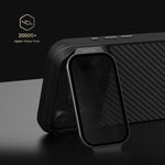 NILLKIN Custodia magnetica per telefono CamShield in CarboProp nero traslucido, For iPhone 17 Pro Max, For iPhone 17 Pro