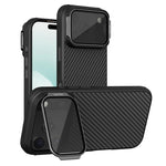 NILLKIN Custodia magnetica per telefono CamShield in CarboProp nero traslucido, For iPhone 17 Pro Max, For iPhone 17 Pro