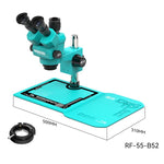 Microscopio stereoscopico trinoculare con zoom sincrono RF4 RF-55-B52 6,5-55X., RF-55-B52