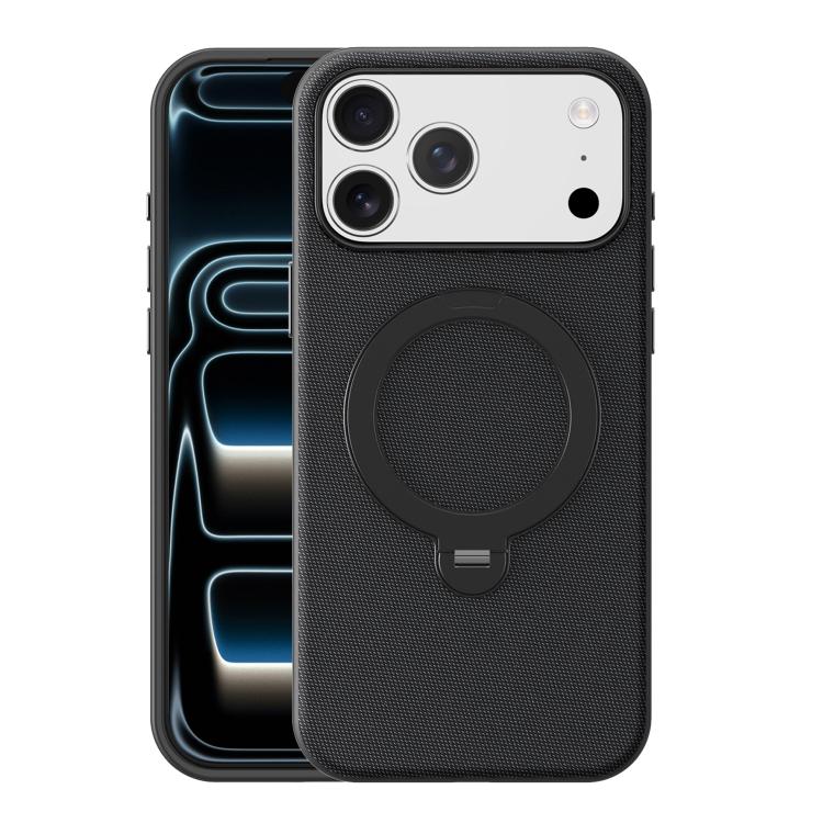 Custodia magnetica per telefono Tech Fabric con supporto girevole a 360° e pulsante fotocamera AI., For iPhone 17 Pro Max, For iPhone 17 Pro, For iPhone 17, For iPhone Air